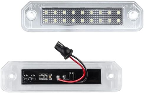 LED License Plate Light, Xenon White LED Rear License Plate Light, Car LED License Plate Light Assembly, Compatible with Honda Civic EJ EG EK EK3 CR-X Integra Del Sol Trunk 1993-1997 in Saudi Arabia