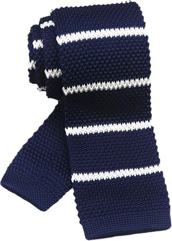 Men's Skinny Knit Tie Smart Casual Knitted Necktie Flat-end Sock Ties in Saudi Arabia
