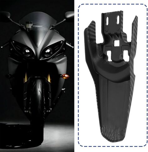 1pc ألياف الكربون دراجة نارية Fender Mud Mud Loard متوافقة مع Sur Ron Light Bee X S L13 متوافق مع Segway X260 x160 in Kuwait