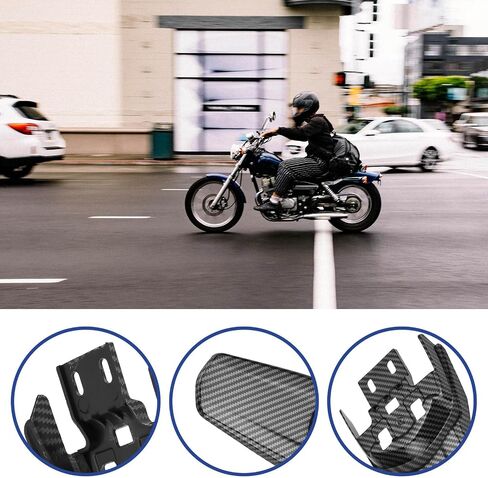 1pc ألياف الكربون دراجة نارية Fender Mud Mud Loard متوافقة مع Sur Ron Light Bee X S L13 متوافق مع Segway X260 x160 in Kuwait