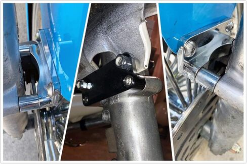 Riseers Frender Fender Frender Fender 3 بوصة من محول الشوكة لمحول FLHR 1993-2013 FLHT 1995-2010 FLHTCU 1993-2013 FLHTK 2010-2013 FLHX 2006-2013 FLTR 1998-2009 مع 21 بوصة من العجلات Chrome in Saudi Arabia