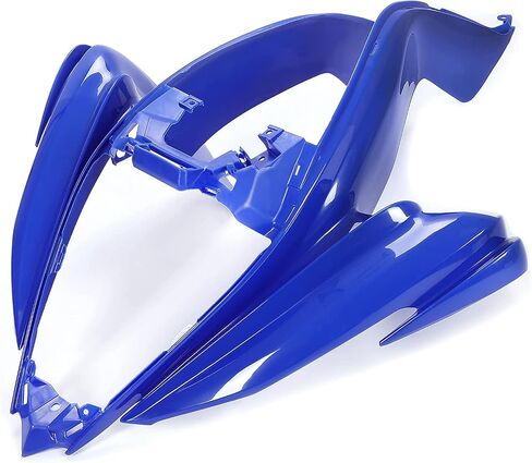 HECASA Front and Rear Fender Flares + Tank Cover + Grille/Fender + Gas Cap + Mesh Compatible with 2006-2024 YAMAHA Raptor 700 Plastic Bodywork Kit Blue+White+Black in Saudi Arabia