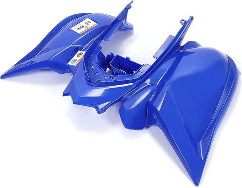 HECASA Front and Rear Fender Flares + Tank Cover + Grille/Fender + Gas Cap + Mesh Compatible with 2006-2024 YAMAHA Raptor 700 Plastic Bodywork Kit Blue+White+Black in Saudi Arabia