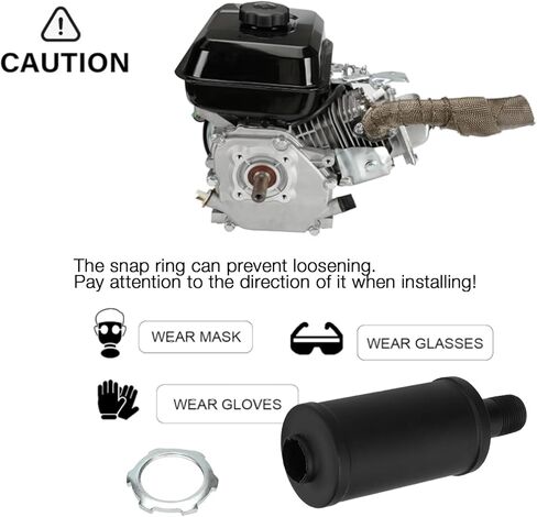 كاتم الصوت المكتوبة العادم المحدد لـ Predator 196CC 212CC 301CC 420CC COLEMAN CT200U TRAIR 200 BT200X CT100U CC100X GO KART MINI BIKE MASSIMO BAJA MB200 KT196 GX160 GX200 CLONE 6.5 HP محرك in Saudi Arabia