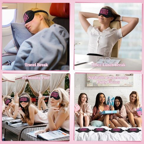 12 Pcs Nashville Bachelorette Party Favors Bride Sleep Mask Silk Eye Mask for Women Cowgirl Bachelorette Party Decorations Smashed in Nash for Western Bridal Shower Wedding Birthday Nash Gift in Saudi Arabia