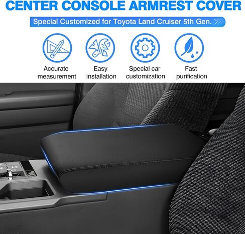 Autorder Center Console Cover for 2022 2023 2024 Toyota Corolla Cross Accessories Armrest Cover Anti-Scratch Middle Console Pad Leather Armrest Protector in Saudi Arabia