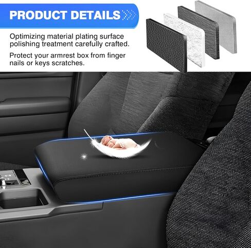 Autorder Center Console Cover for 2022 2023 2024 Toyota Corolla Cross Accessories Armrest Cover Anti-Scratch Middle Console Pad Leather Armrest Protector in Saudi Arabia