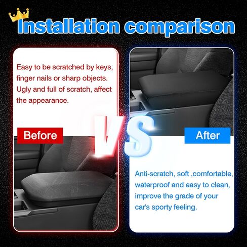 Autorder Center Console Cover for 2022 2023 2024 Toyota Corolla Cross Accessories Armrest Cover Anti-Scratch Middle Console Pad Leather Armrest Protector in Saudi Arabia