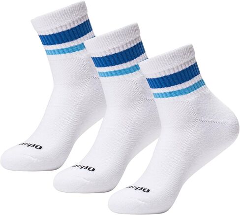 Performance Golf Socks – Premium Quarter-Height Socks with Bold Stripes, Cushioned & Breathable (Stripe 3-Pack) in Saudi Arabia