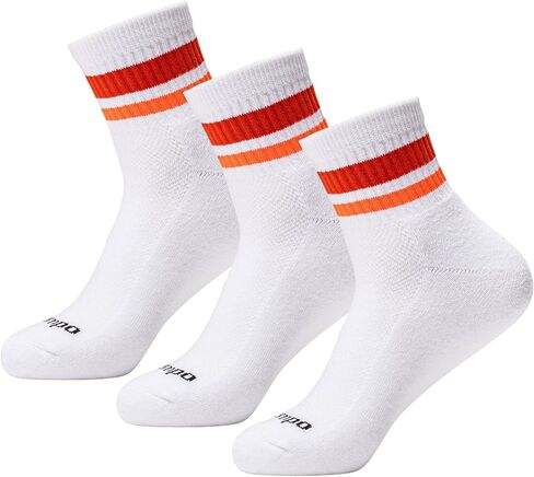 Performance Golf Socks – Premium Quarter-Height Socks with Bold Stripes, Cushioned & Breathable (Stripe 3-Pack) in Saudi Arabia