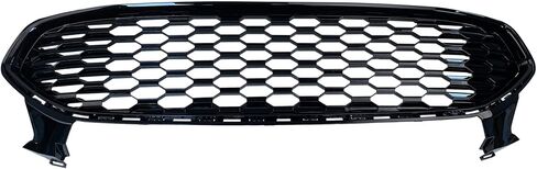 Partsflow Front Pumper Grille Apperty Honeycomb Grill Glossy Black لعام 2013 2014 2015 2016 Ford Fusion in Saudi Arabia