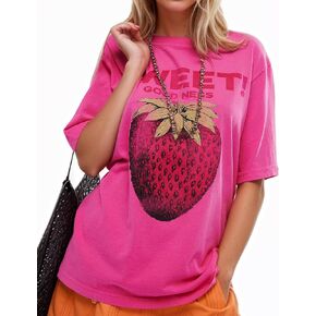 نساء كوتون كبير الحصص الحصاد القديم الزهرية المحملات y2k قمم الصيف قميص الشارع in Kuwait