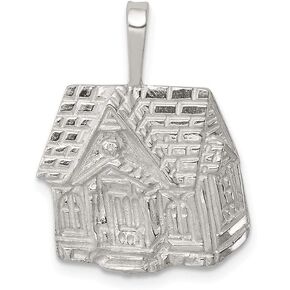Solid 925 Sterling Silver House Charm in Saudi Arabia