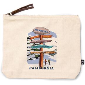 فانوس برس ماموث ، كاليفورنيا ، علامات الوجهة ، الثلج التزلج ، حقيبة سحاب القطن بنسبة 100 ٪ ، ملحق السفر ، حقيبة الذهاب in Kuwait