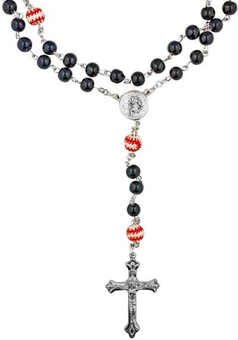 مستوردين هدايا القرية البيض والأسود للرياضة | عبادة الإيمان والرياضة المفضلة لديك | Boys and Girls Sport Beads (لعبة البيسبول السوداء) in Saudi Arabia