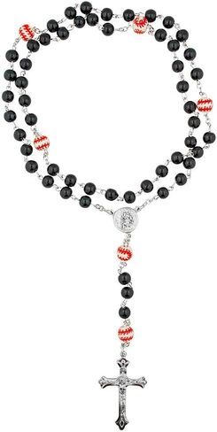 مستوردين هدايا القرية البيض والأسود للرياضة | عبادة الإيمان والرياضة المفضلة لديك | Boys and Girls Sport Beads (لعبة البيسبول السوداء) in Saudi Arabia