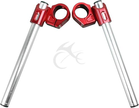 مقطع TCT-MOTORPARTS RED 37MM على المقاود الملائمة لـ Kawasaki Ninja 250R 08-12 EX500 1994-2009 in Saudi Arabia