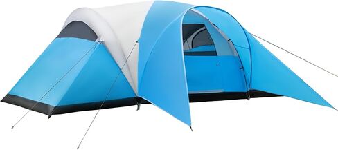 10-Person Tents for Camping,Large Family Camping Tents with Rainfly,Big Tents with Vestibule,Double Layer,Waterproof,Easy Setup Dome Tents for Outdoor Camping,Party,(18ft x 9.8ft x78 in) in Saudi Arabia