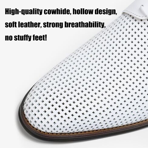 Men's Business Casual Leather Shoes Breathable Cowhide Professional Wedding Formal Office Comfort Non-Slip Sole in Saudi Arabia