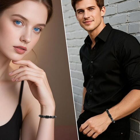 Zodiac Sign Bracelet for Men & Women – Matte Lava Hematite Stone Beads, 12 Constellation Lucky Charm Jewelry for Positive Energy & Protection Against Bad Luck in Saudi Arabia