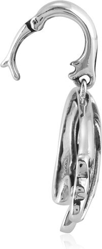 American West Jewelry Sterling Silver Earth Spirit Bear Pendant Enhancer in Saudi Arabia