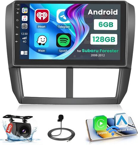 8-Core 4+64G 9" Android 15 Car Stereo for Subaru Forester Impreza WRX 08-12 in Saudi Arabia