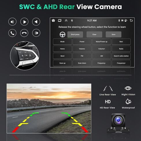 8-Core 4+64G 9" Android 15 Car Stereo for Subaru Forester Impreza WRX 08-12 in Saudi Arabia