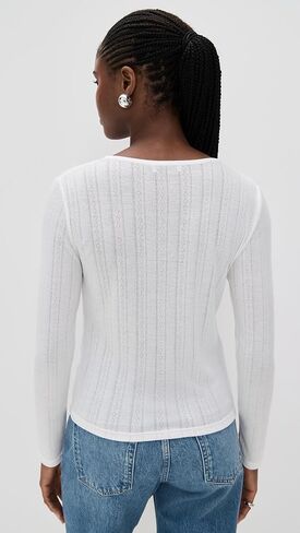 Anine Bing Pia Long Sleeve Tee in Kuwait