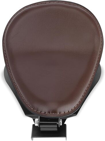 Motorcycle Solo Seat PU Leather Drive Seat with Spring Base Mounting Bracket Compatible with Harley Yamaha Kawasaki Suzuki Sportster Bobber Chopper Custom Application in Kuwait