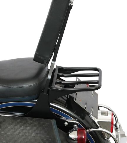 TCT-MT Sissy Bar Backrest Rack Argage Rack Rack Tarier مناسبة لـ Harley Heritage Softail Sportster Dyna 2006-Later FXD FXDB FXDL Black in Saudi Arabia