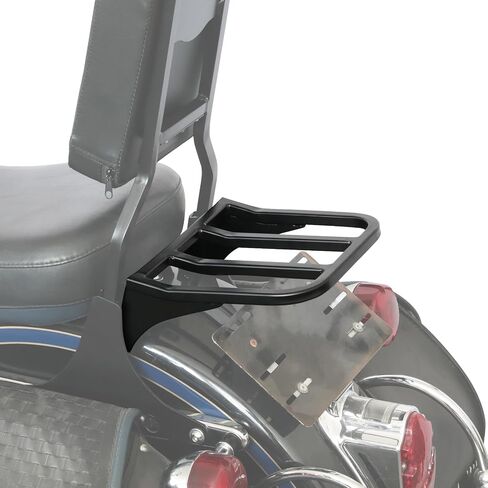 TCT-MT Sissy Bar Backrest Rack Argage Rack Rack Tarier مناسبة لـ Harley Heritage Softail Sportster Dyna 2006-Later FXD FXDB FXDL Black in Saudi Arabia