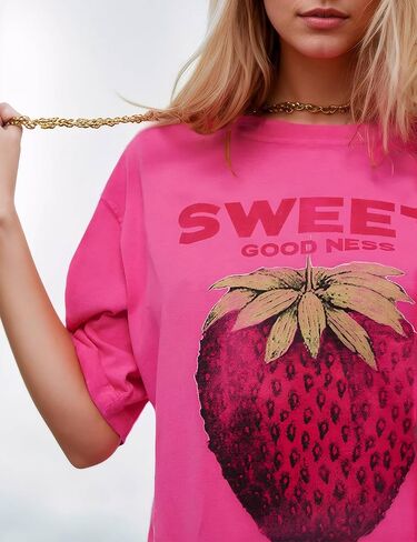 نساء كوتون كبير الحصص الحصاد القديم الزهرية المحملات y2k قمم الصيف قميص الشارع in Kuwait