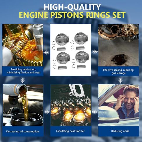 234102G400 حلقات مكبس المحرك مجموعة G4KH FITS لعام 2011-2013 Sonata 2.0L ، يناسب 2011-2013 Optima 2.0L ، استبدل OE 234102G400 in Saudi Arabia