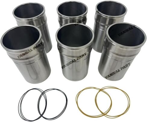 6 Pcs QSG12 Cylinder Liner 3697684+3697683 3696801 Suitable for Cummins Engine Part in Saudi Arabia