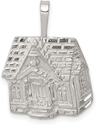 Solid 925 Sterling Silver House Charm in Saudi Arabia