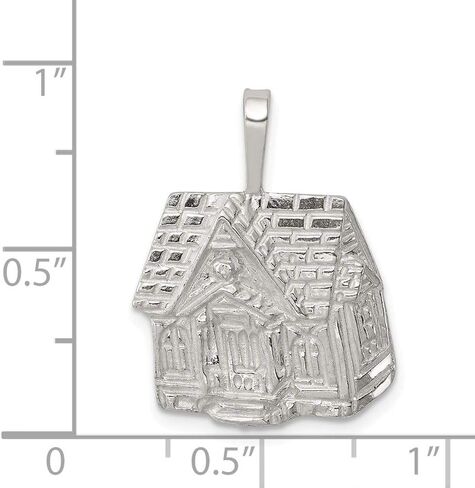 Solid 925 Sterling Silver House Charm in Saudi Arabia