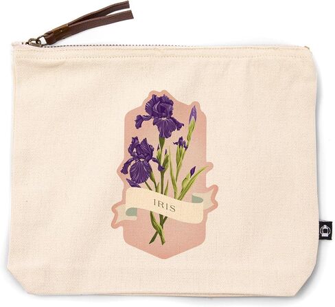 Lantern Press Vintage Flora, Iris, 100% Cotton Zipper Pouch, Travel Accessory, Go Bag in Saudi Arabia