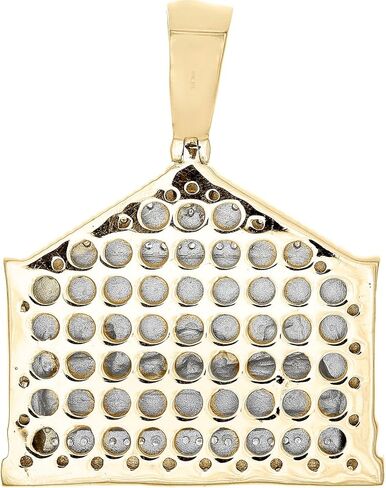 10K Gold Gold Gold Men Men charm charm يسوع العشاء الأخير قلادة 0.37 ct in Saudi Arabia