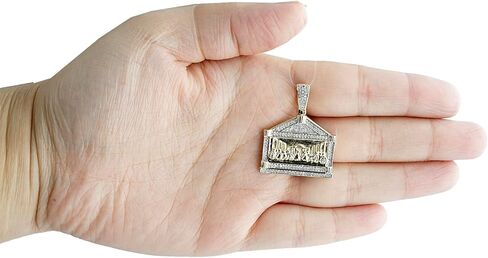 10K Gold Gold Gold Men Men charm charm يسوع العشاء الأخير قلادة 0.37 ct in Saudi Arabia