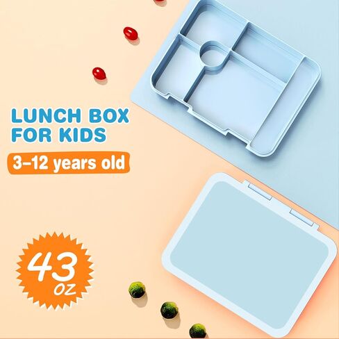 Kids School Backpack for Girls, 4-In-1 Bookbag Backpack Daypack Set with 43OZ Bento Lunch Box, Lunch Bag for Girls Kids Teen Elementary Middle School Student, Girl Backpacks for Schools in Kuwait