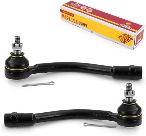 Metrix Premium Chassis Parts - Front Left & Right Outer Tie Rod End Kit Fits 2012 Kia Rio, 2013-2017 Kia Rio, 2015-2017 Hyundai Accent, Replacement ES801130, ES801131, Made in Europe in Saudi Arabia