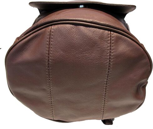 Womens Large Designer Tear Drop Genuine Leather Convertible Backpack Purse Sling Shoulder Bag (Brown) in Saudi Arabia