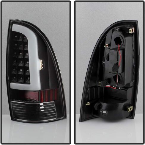 Acanii - لـ [تصميم شريط الضوء] 2005-2015 Toyota Tacoma Pickup Black Housing LED LED مصابيح الفرامل مجموعة اليسار+اليمين in Kuwait