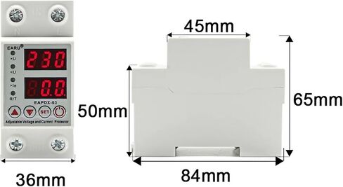 40A 63A 230V DIN RAIL القابلة للتعديل على الجهد وتحت ترحيل حماية الجهد الحماية على الحد الأقصى للحماية الحالية (40A) in Saudi Arabia