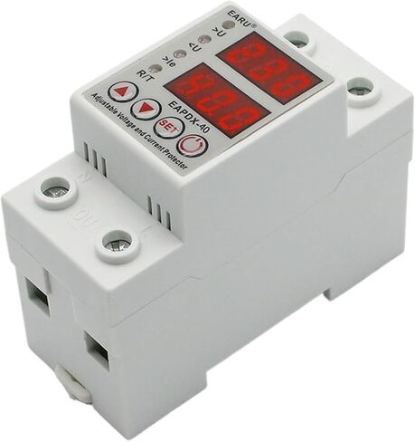 40A 63A 230V DIN RAIL القابلة للتعديل على الجهد وتحت ترحيل حماية الجهد الحماية على الحد الأقصى للحماية الحالية (40A) in Saudi Arabia