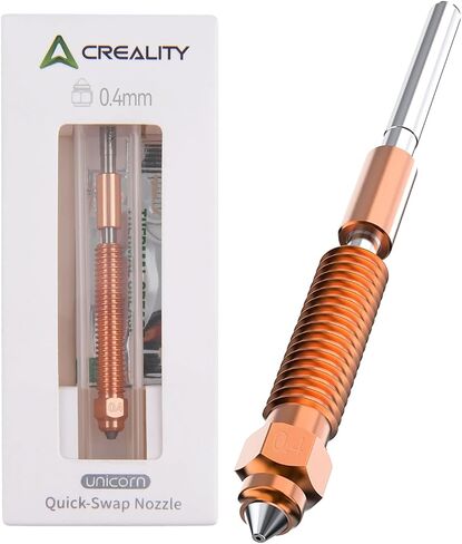 Creality 4PCS K1C/Ender 3 V3 Noozle, Unicorn Quick-Swap Nozzle Kit 0.4mm, 0.6mm, 0.8mm with Titanium Alloy Heat Break, Copper Alloy and Hardened Steel for K1C/Ender 3 V3/Ender 3 V3 Plus 3D Printer in Saudi Arabia