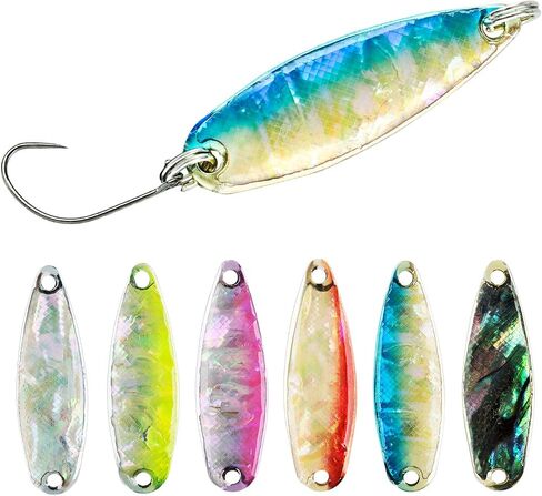 Goture Fishing Lures Fishing Spoons,Hard Lures Saltwater Spoon Lures Casting Spoon/Ice Fishing Jigs for Trout Bass Pike Walleye Crappie Bluegill 1/10oz 1/8oz 1/7oz 1/6oz 1/5oz in Saudi Arabia