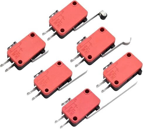 5/10pcs Micro on Off Momentary Switch Travel Limit Switch 1NO1NC Roller Lever V-15 V-151 V-152 V-153 V-154 V-155(V-151-1C25,5pcs) in Saudi Arabia