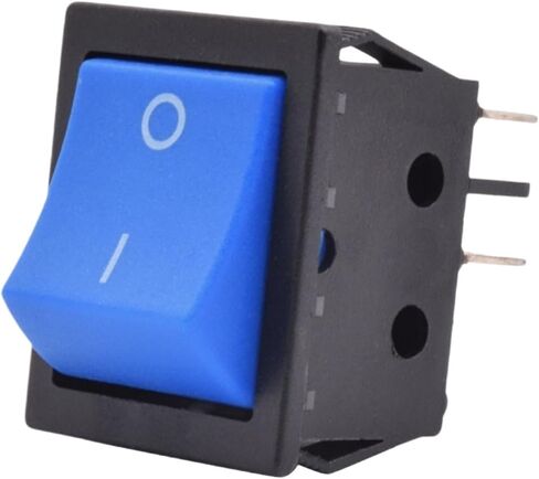 Heavy Duty KCD4-201 Rocker Switch no Light 30A 250VAC ON Off Switch Double Pole Single Throw Green Yellow Black Switch(Black Actuator,30A 250VAC) in Saudi Arabia