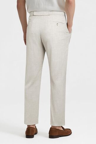 Gingtto Linen Pants Men مباشرة تناسب خفيفة الوزن صيف الشاطئ السراويل عارضة الرجال in Saudi Arabia
